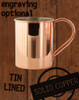 24oz Tin-Lined Solid Copper Moscow Mule Mug by Paykoc