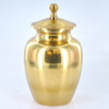 Pet Urn Keepsake Screwtop Ginger Jar Cremation Ash Box Antique Brass 6"