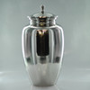 10" Cremation Urn W/ Nickle Finish