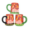 Handmade Nimet Porcelain Beer Steins (Orange/Assorted Patterns)