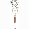 Copper & Gem Hummingbird Chime, Blu-e 33"L GS99863
