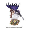 Fairy On Crackle Ball With LED, Purple 6"H GS91268