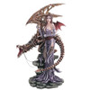 Fairy With Skeleton Dragon, Blue 26"H GS91352 Fairy With Skeleton Dragon, Blue 26"H GS91352