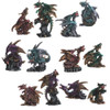 Dragon, Set of Twelve, Multi-Colored 2"-4"H GS71385 Dragon, Set of Twelve, Multi-Colored 2"-4"H GS71385