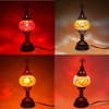 Turkish Mosaic Table Lamp - 4''x11.5" - MB1 - 1 Count Assorted Orange Hue