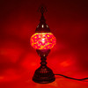 Turkish Mosaic Table Lamp - 4''x11.5" - MB1 - 1 Count Assorted Orange Hue