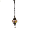 Turkish Mosaic Lantern Hanging Single Chain - 5"x23.5" - B2S