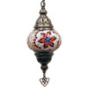 Turkish Mosaic Lantern Hanging Single Chain - 5"x23.5" - B2S