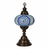 Turkish Mosaic Table Lamp -  9"x22" - MB4 - Royal Blue