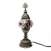 Turkish Mosaic Table Lamp - 4''x11.5" - MB1 - 1 Count Assorted Red Hue