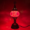 Turkish Mosaic Table Lamp - 4''x11.5" - MB1 - 1 Count Assorted Red Hue
