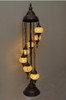 Turkish Mosaic Table Lamp - 7 Bulbs - 16"x58" - Amber