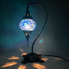 Turkish Mosaic Camel Neck Lamp - 8.5"x16.25" - DB1 - 1 Count Assorted Royal Blue Hue