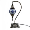 Turkish Mosaic Camel Neck Lamp - 8.5"x16.25" - DB1 - 1 Count Assorted Royal Blue Hue