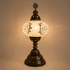 Turkish Mosaic Table Lamp -  9"x22" - MB4 - White