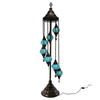 Turkish Mosaic Table Lamp - 7 Bulbs - 16"x58" - Turquoise