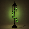 Turkish Mosaic Table Lamp - 7 Bulbs - 16"x58" - Green