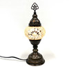 Turkish Mosaic Table Lamp - 4''x11.5" - MB1 - 1 Count Assorted White Hue