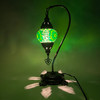 Turkish Mosaic Camel Neck Lamp - 8.5"x16.25" - DB1 - 1 Count Assorted Green Hue