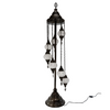 Turkish Mosaic Table Lamp - 7 Bulbs - 16"x58" - White
