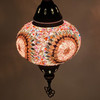 Turkish Mosaic Lantern Hanging Single Chain B3S - 6"x24" - B3S - Purple
