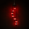 Turkish Mosaic Chandelier  - 7 Bulbs - 16"x60" - Red