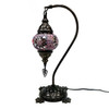 Turkish Mosaic Camel Neck Lamp - 8.5"x16.25" - DB1 - 1 Count Assorted Purple & Pink Hue