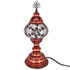 Turkish Mosiac Table Lamp with Copper Base - 5"x13.5" - MB2C - Red