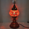 Turkish Mosiac Table Lamp with Copper Base - 5"x13.5" - MB2C - Red