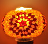 Turkish Mosaic Lamp Shade - B3 - Orange - Style 1