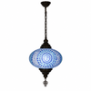 Turkish Mosaic Lantern Hanging Single Chain B5S - 14.5"x33" - B5S