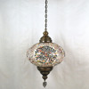 Turkish Mosaic Lantern Hanging Single Chain B5S - 14.5"x33" - B5S