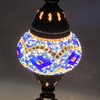 Turkish Mosaic Table Lamp - 5"x13.5" - MB2 - Royal Blue