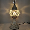 Turkish Mosiac Table Lamp with Copper Base - 5"x13.5" - MB2C - White