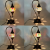Turkish Mosaic Camel Neck Lamp - 8.5"x16.25" - DB1 - 1 Count Assorted Rainbow Hue Turkish Mosaic Camel Neck Lamp - 8.5"x16.25" - DB1 - 1 Count Assorted Rainbow Hue
