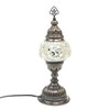 Turkish Mosaic Table Lamp - 5"x13.5" - MB2 - White