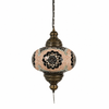 Turkish Mosaic Lantern Hanging Single Chain B4S - 9"x28" - B4S - Purple