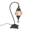 Turkish Mosaic Camel Neck Lamp  - 8.75"x16.25" - DB2 - Purple
