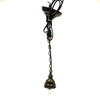 Turkish Mosaic Lantern Hanging Single Chain - 5"x23.5" - B2S - White