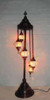 Turkish Mosaic Table Lamp - 5 Bulbs - 12"x42" - Amber
