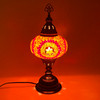 Turkish Mosaic Table Lamp - 6"x14.5" - MB3 - Orange