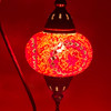 Turkish Mosaic Camel Neck Lamp  - 9"x16.25" - DB3 - Red
