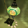 Turkish Mosaic Camel Neck Lamp  - 9"x16.25" - DB3 - Green