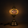 Turkish Mosaic Table Lamp -  9"x22" - MB4 - Amber