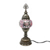 Turkish Mosaic Table Lamp - 4''x11.5" - MB1 - 1 Count Assorted Amber Hue
