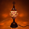 Turkish Mosaic Table Lamp - 4''x11.5" - MB1 - 1 Count Assorted Amber Hue