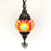 Turkish Mosaic Lantern Hanging Single Chain - 4"x23" -  B1S Turkish Mosaic Lantern Hanging Single Chain - 4"x23" -  B1S