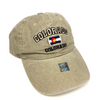 Triple Colorado College Style Adjustable Flat Brim Baseball Hat (LIGHT GREY)