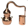 Small Expandable Alembic Whiskey Still - Half Liter Copper Distillery .5 Liter / 2 Cup Small Expandable Alembic Whiskey Still - Half Liter Copper Distillery .5 Liter / 2 Cup