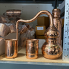 Small Expandable Alembic Whiskey Still - Half Liter Copper Distillery .5 Liter / 2 Cup Small Expandable Alembic Whiskey Still - Half Liter Copper Distillery .5 Liter / 2 Cup